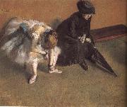 Edgar Degas Waiting oil painting reproduction